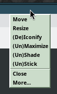 Window menu